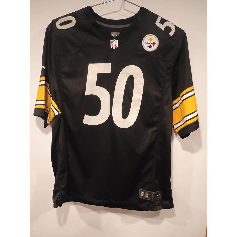 Nike Pittsburgh Steelers Jersey Mens 3XL Black Good Landry Jones 50 NFL